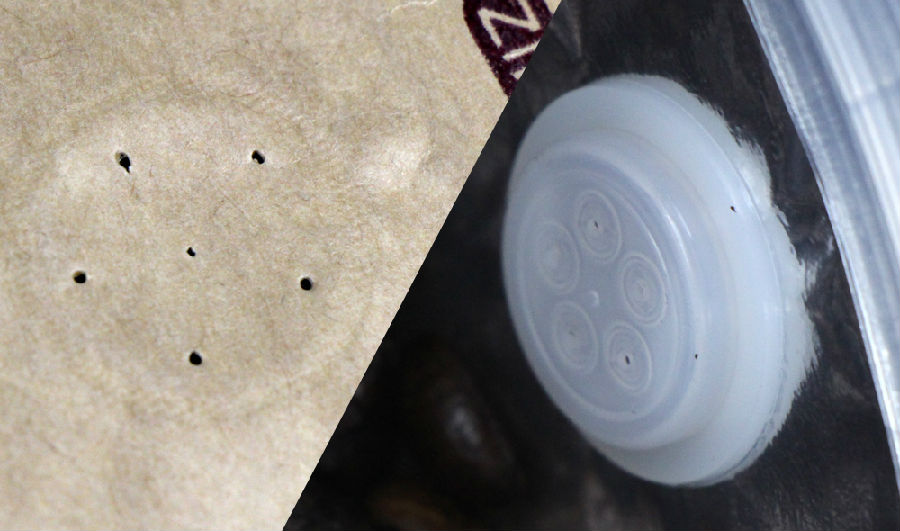 Pouch Páipéar Kraft Maol Bun le vale