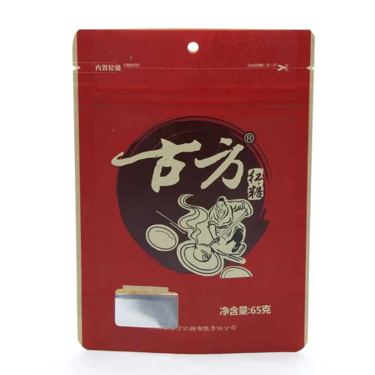 Mála Pacáistiú Kraft Bia Seasamh Foil Alúmanaim Le Sciathán